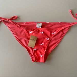 Pink Hollister Side Tie Bikini Bottom  *size small*